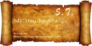 Sélley Teréz névjegykártya